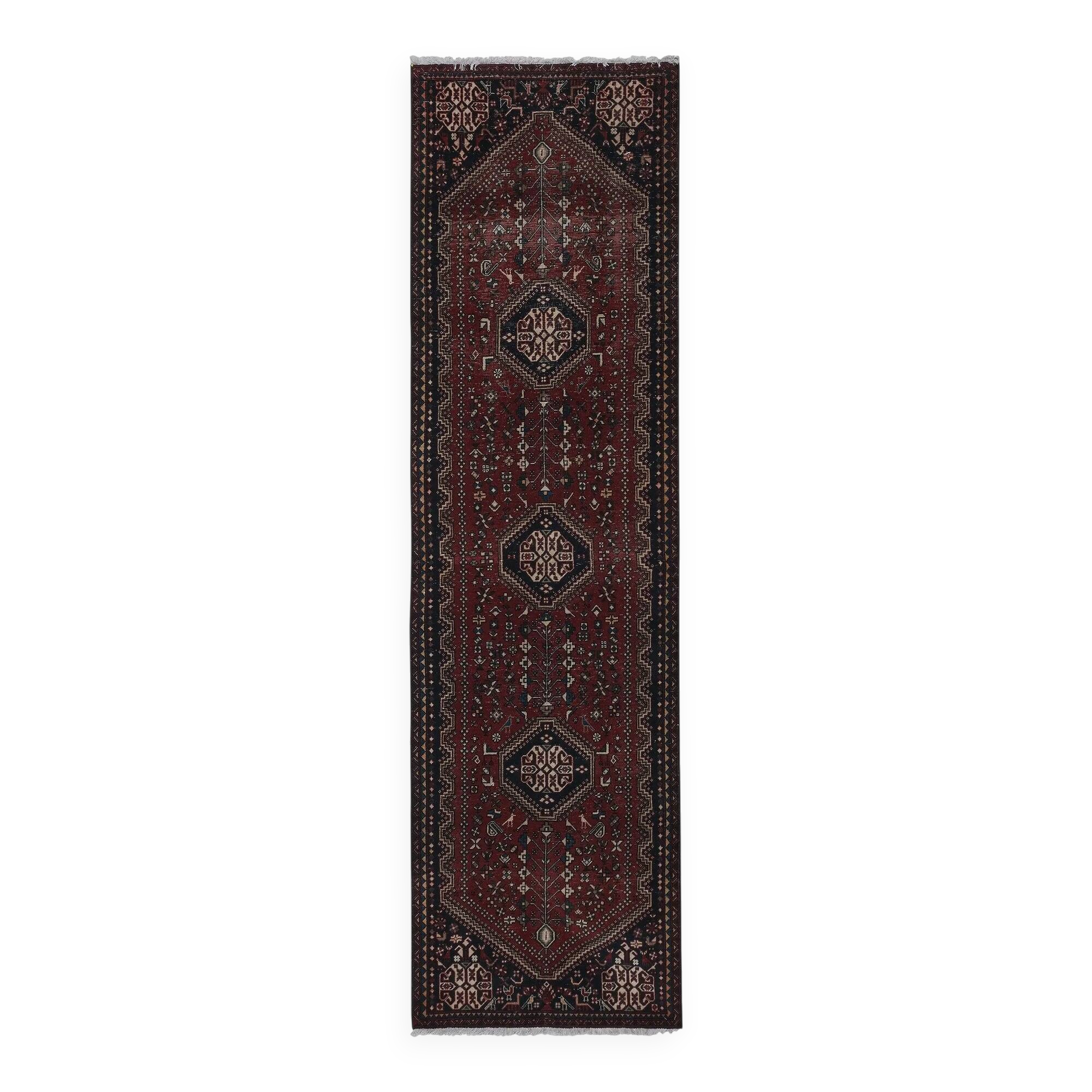 Vintage Turkish hallway rug 80x290 cm