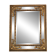 Grand miroir italien doré en bois à verre biseauté