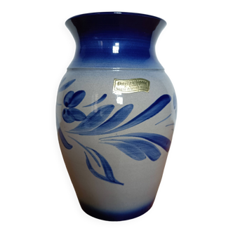 Alsatian stoneware flower vase from Anne Ehret
