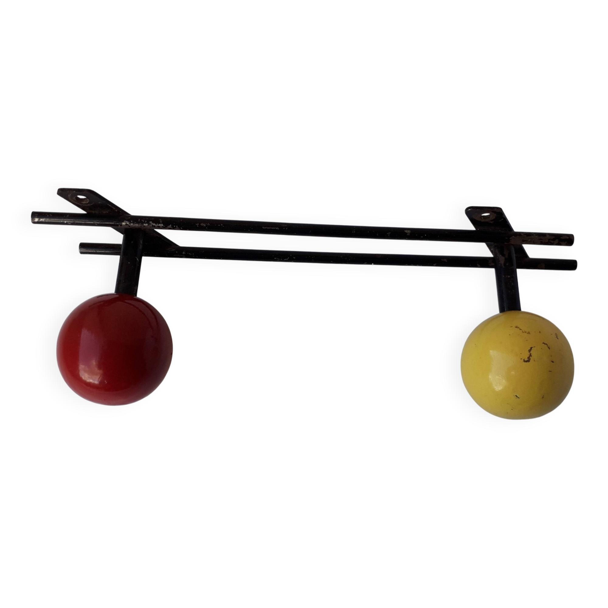 Coat rack with 2 hooks