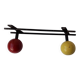 Coat rack with 2 hooks