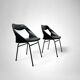 Paire de fauteuils Louis Paolozzi noir