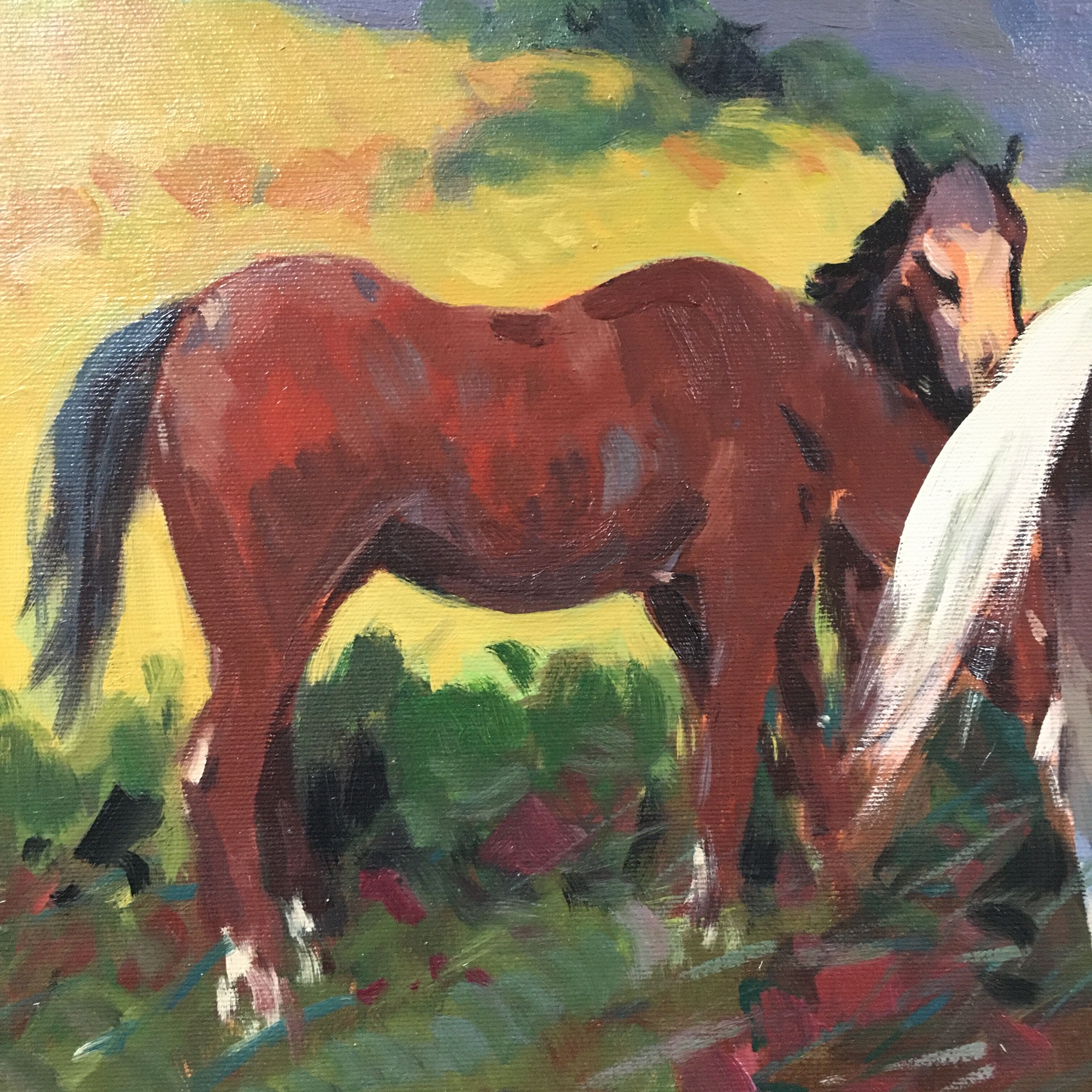 Wild Horses Painting