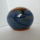Glazed terracotta ball signed Otto Lindner
