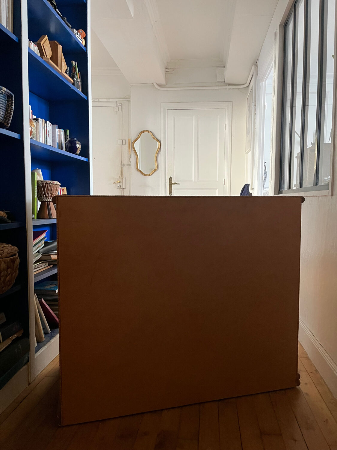 Vintage woven rattan chest of drawers