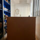 Commode en rotin tressé vintage