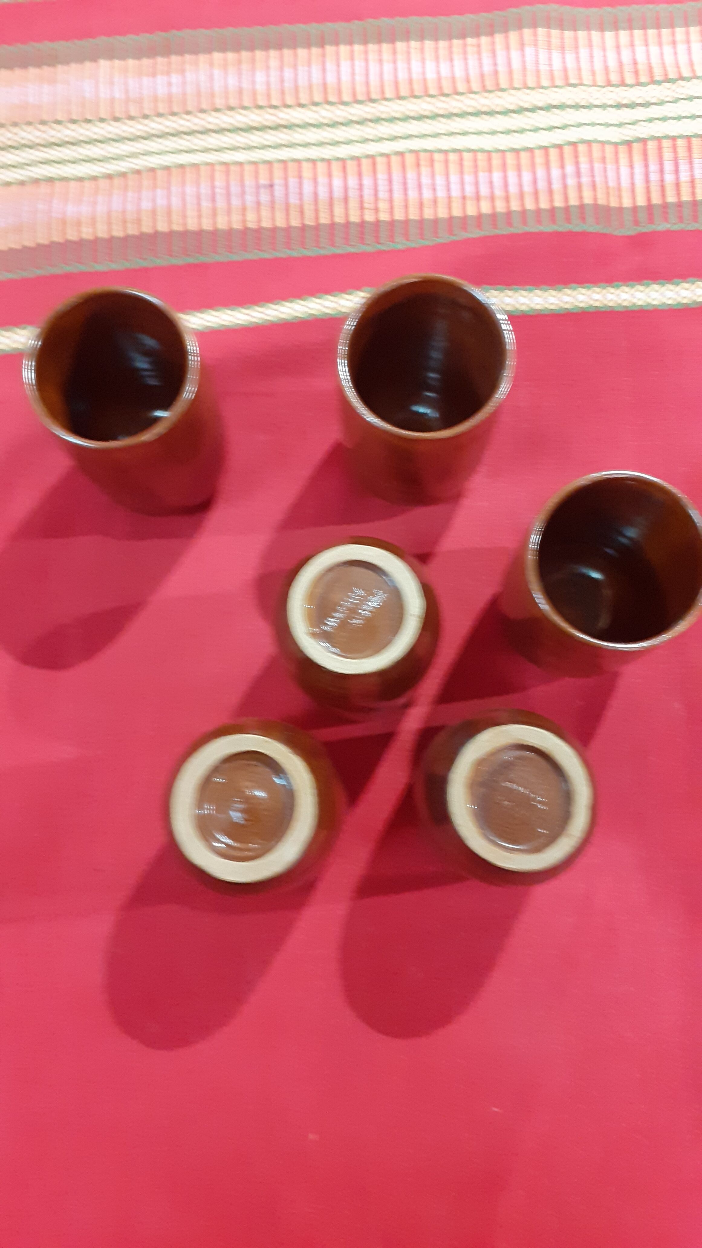 Set of 6 chairs vallauris felix ceram