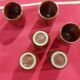 Lot de 6  verres vallauris felix ceram
