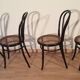 Chaises de salle à manger en hêtre courbé dans le style de Thonet, Italie, lot de 4