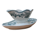 Old sauce boat on fixed frame Guadeloupe Saint Amand ceramic model