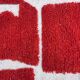 Handmade traditional pure wool rug, red, size 150 x 250 cm.