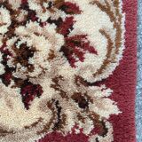Aubusson-style mechanical carpet in 67x135 cm wool