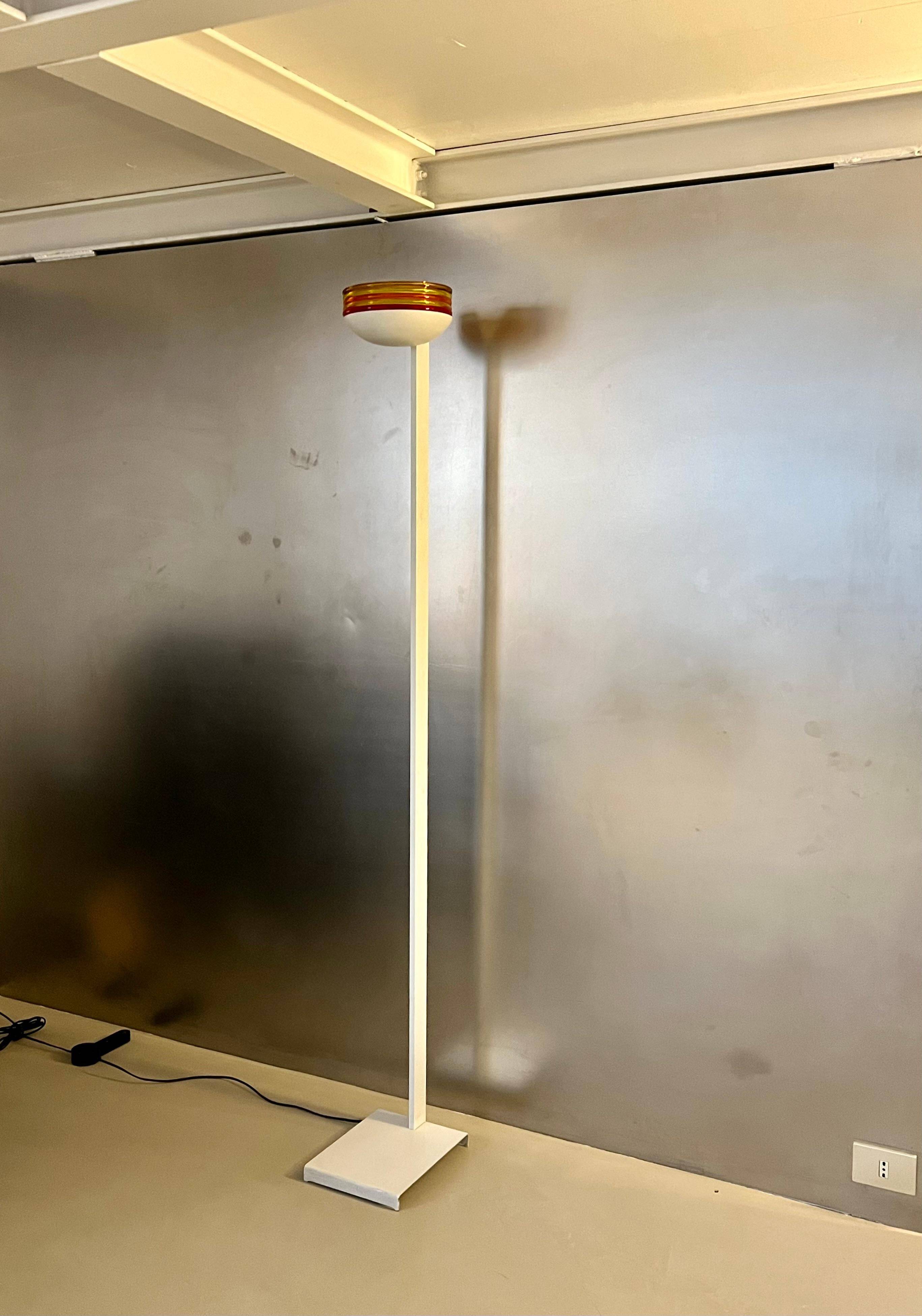 Roberto Pamio for leucos Murano floor lamp, Colourful Decorative Murano Light