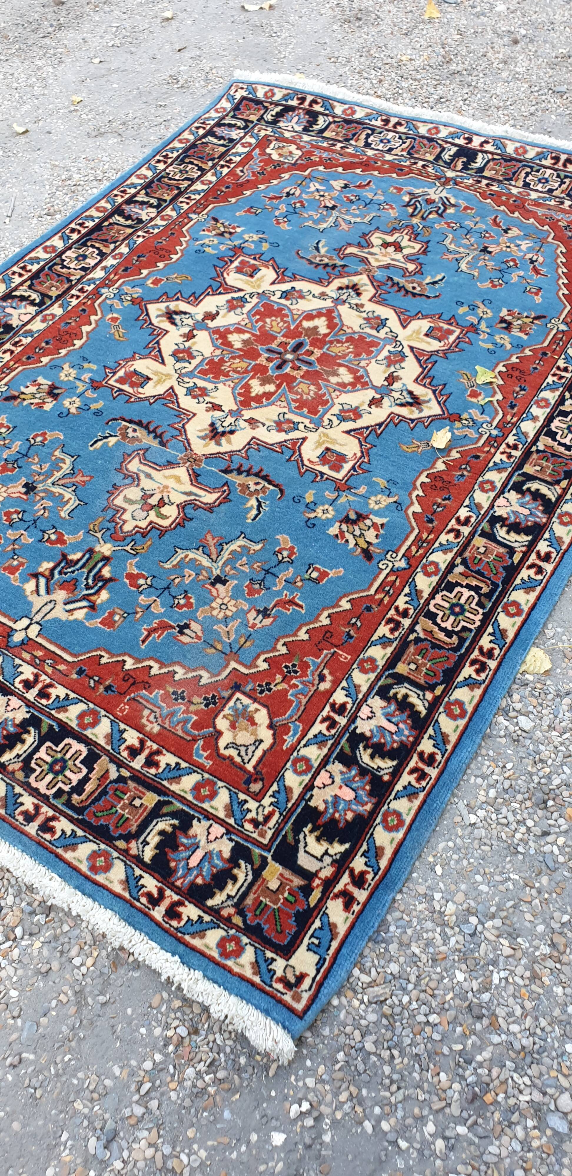 Oriental wool rug entirely handmade