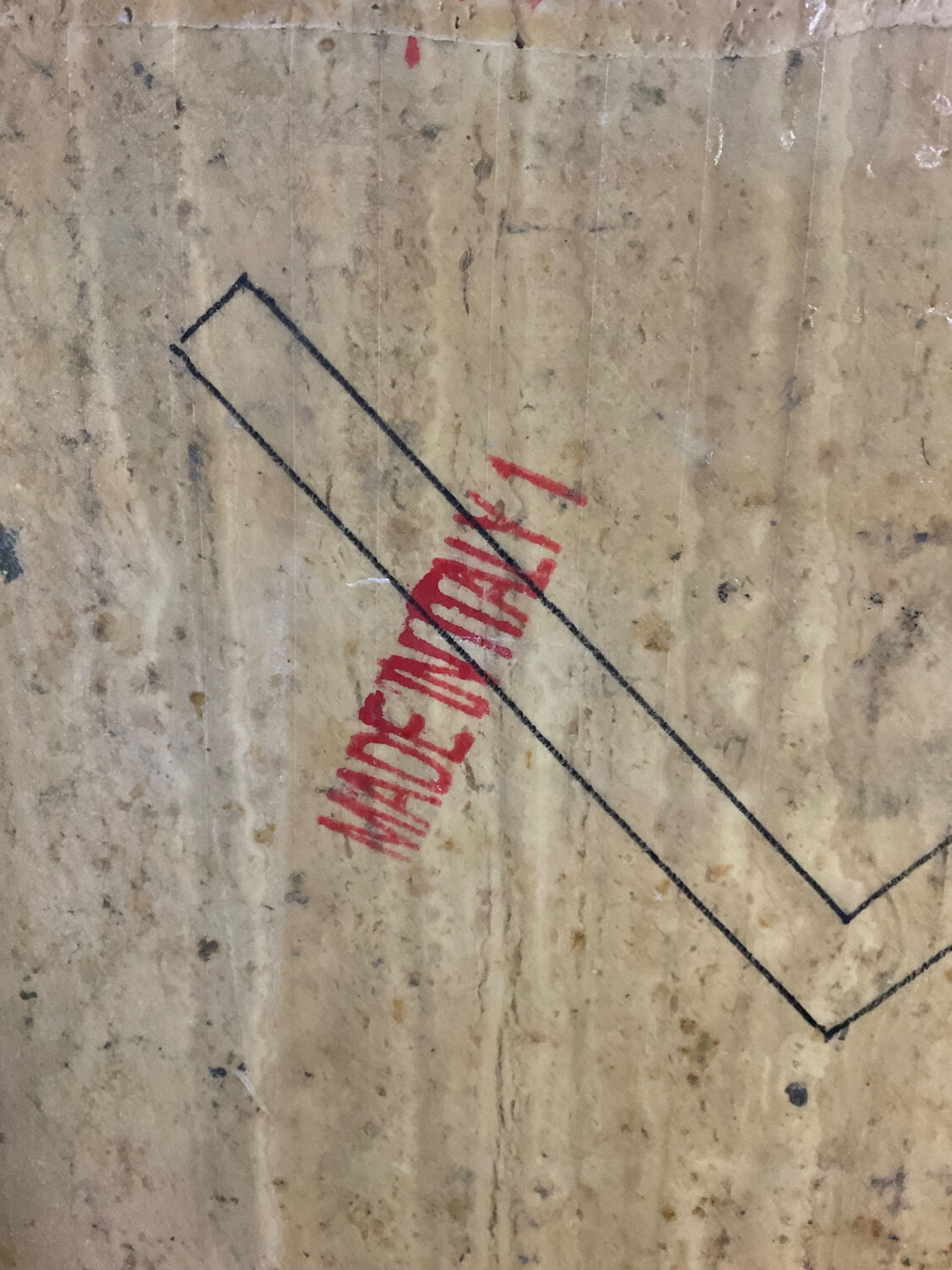 Travertine coffee table from the 70s Italy