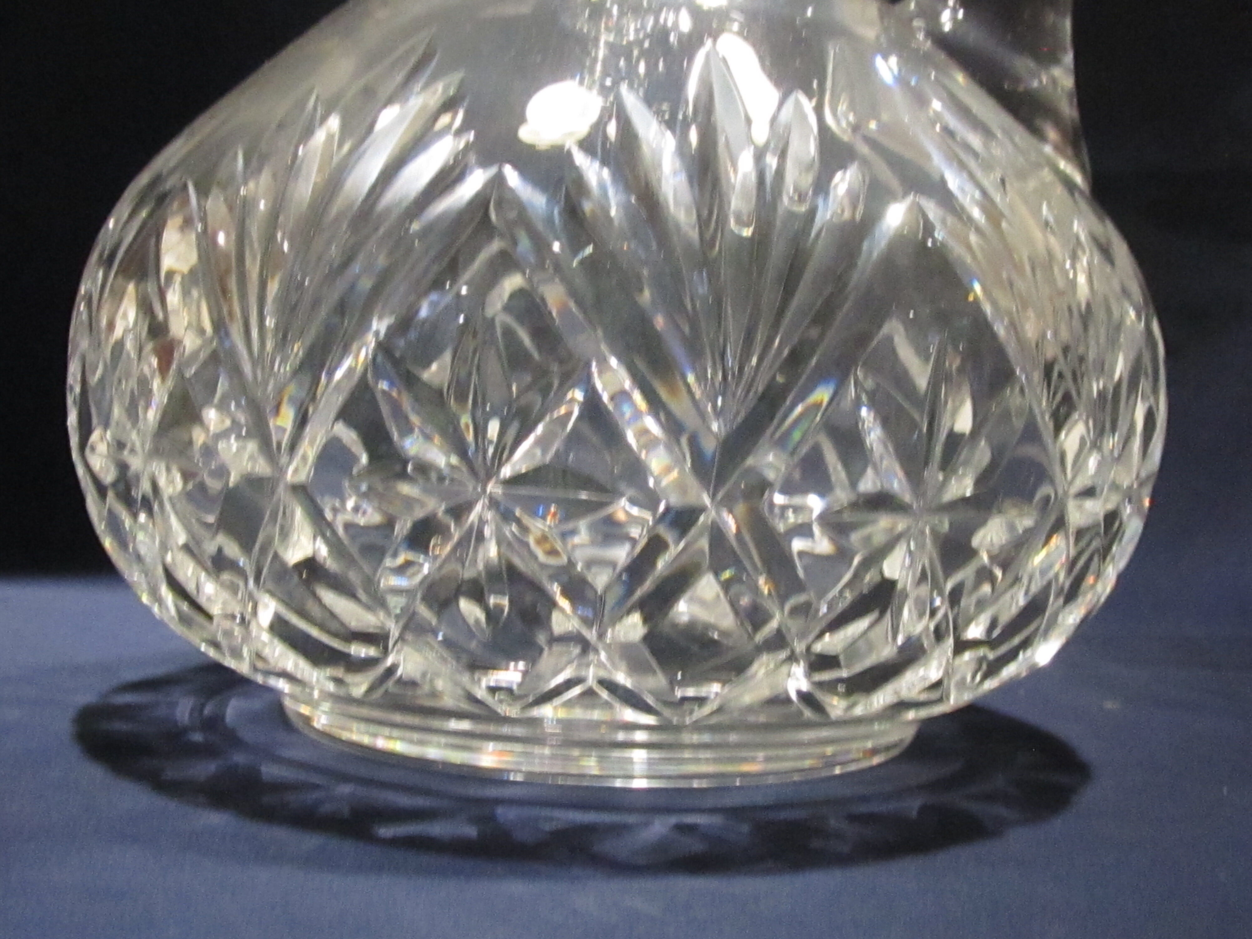 Saint Louis beautiful cut crystal sharp sharpener decanter signed Massenet or Chantilly