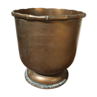 Brass pot cover