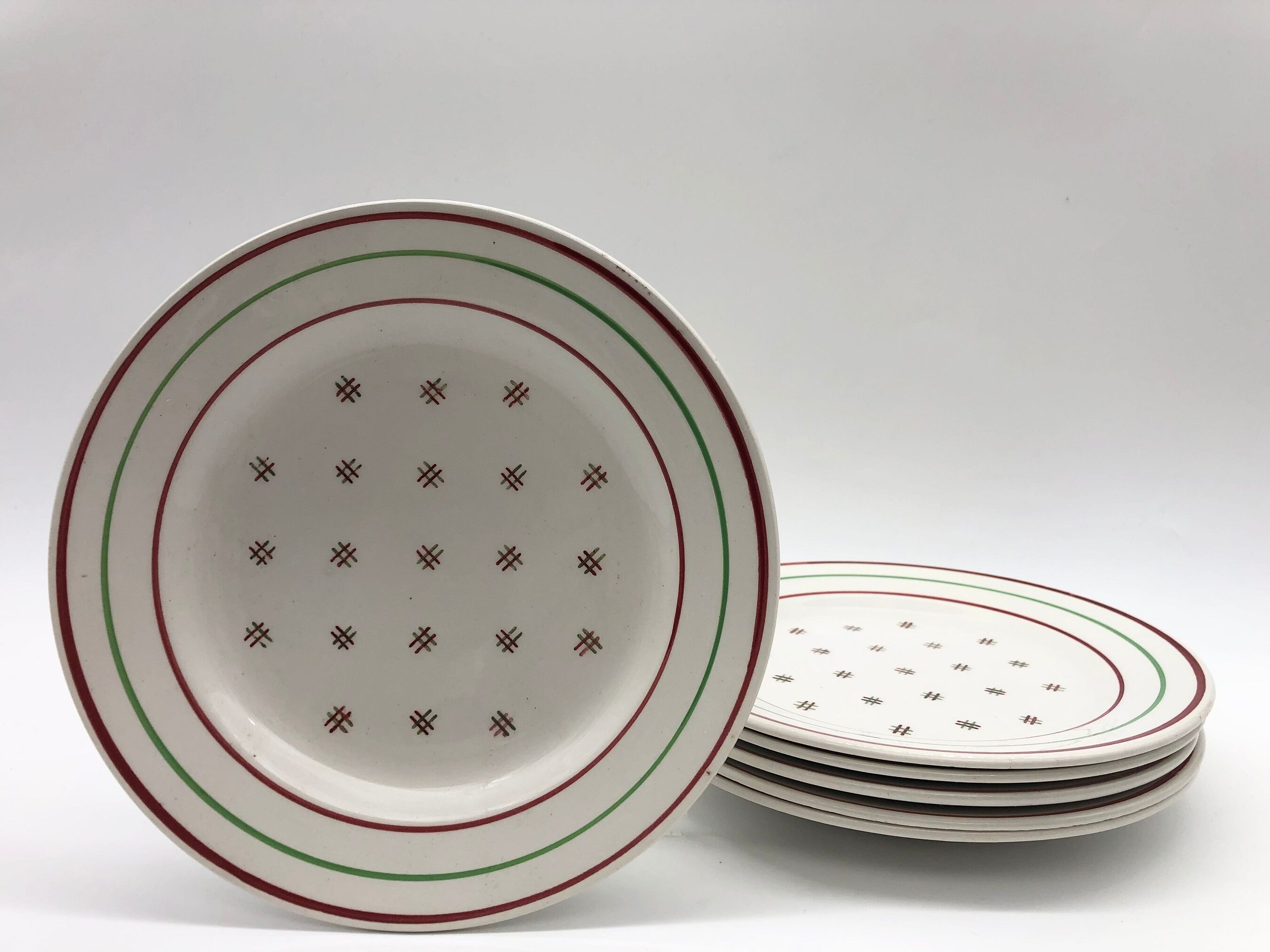 6 Dessert plates "K.G Lunévilles"