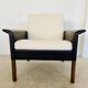 1960s retro Hans Olsen rosewood and leather lounge chair