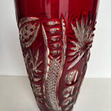 Vase en cristal taillé