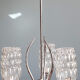 Vintage suspension 50/60s chrome and glass