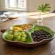 Solid Wood Appetizer Tray with 3 Compartments