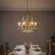 Vintage Italian Florentine Gold Gilt Tole Chandelier 1950’s 
