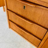 Vintage retro Danish mid-century teak desk by Bent Silberg Møbler 1960s