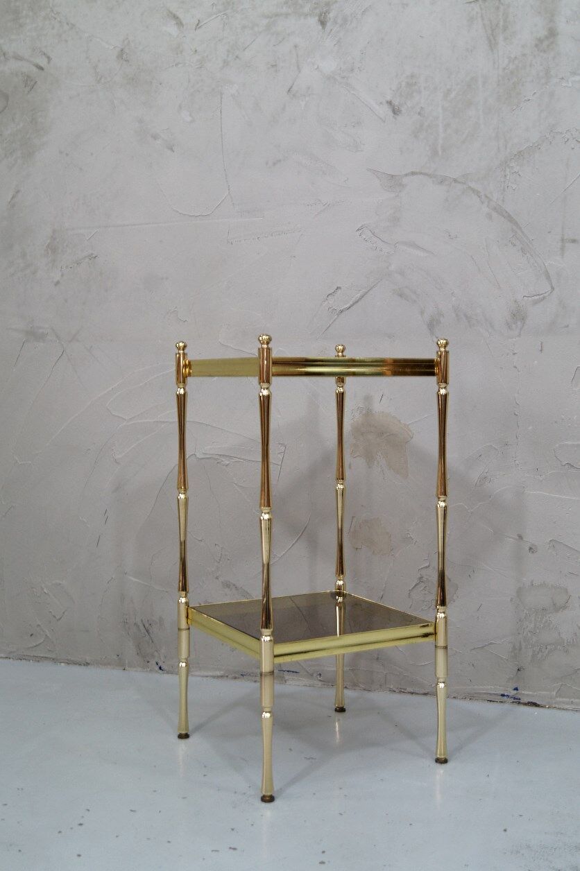 Hollywood Regency Italian brass etagere, 1970s