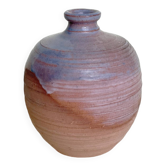 Mini Soliflore in Blue and Pink Enameled Stoneware