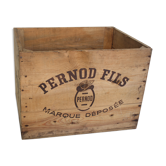 Caisse en bois Pernod Fils
