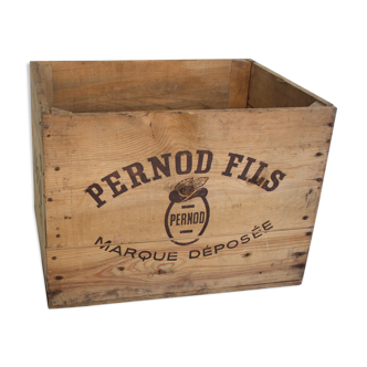 Caisse en bois Pernod Fils