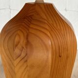 Mid Century Scandinavian pine table lamp 70's design minimalist