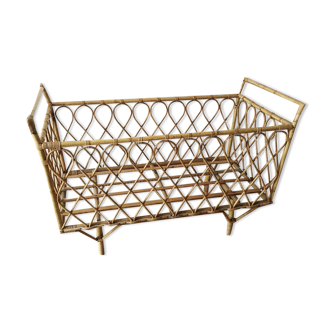 Rattan cot