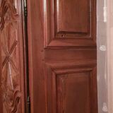 Louis XIII style wardrobe in solid walnut