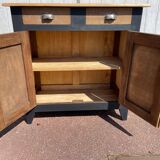 Parisian sideboard in black raw wood