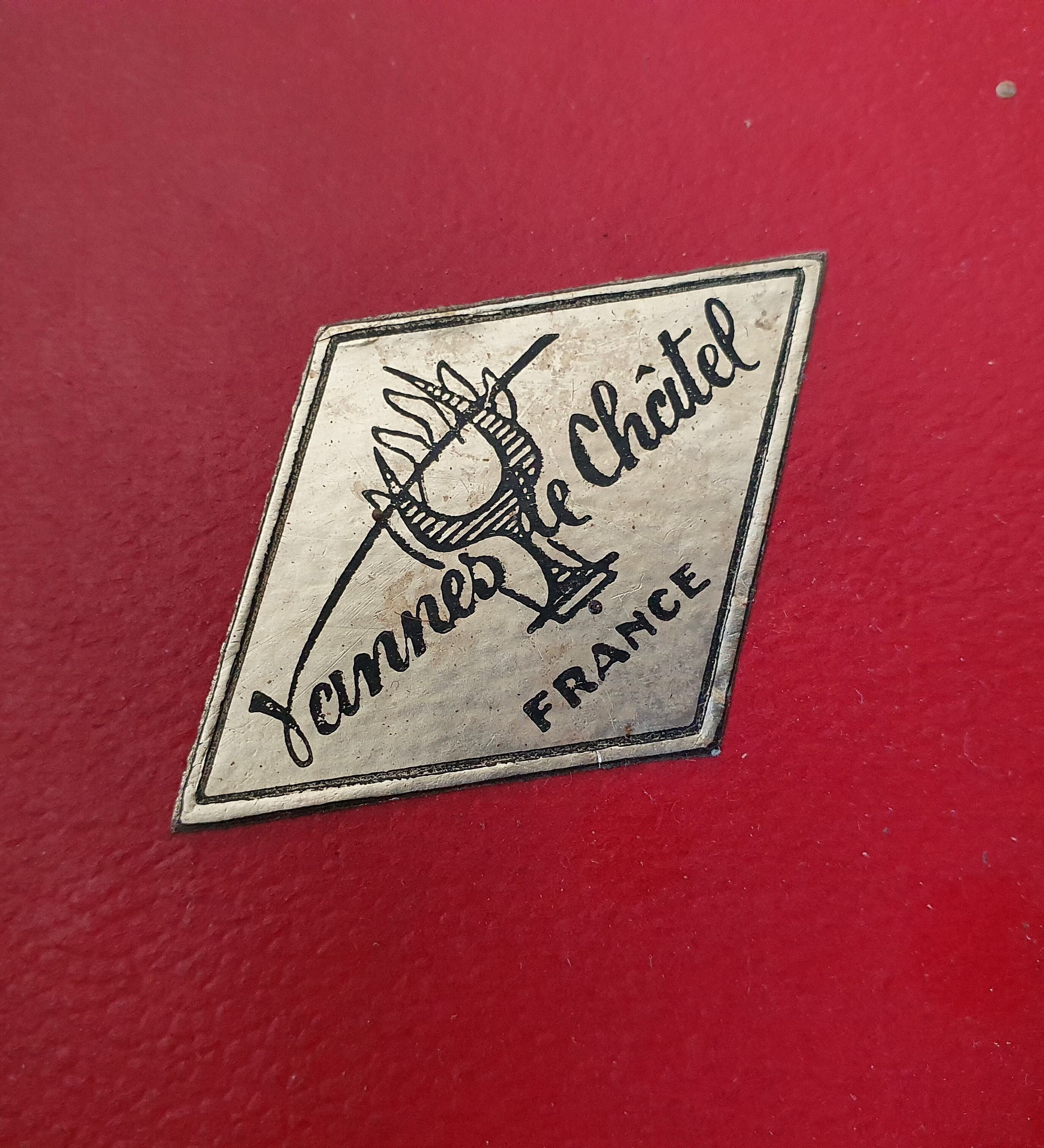 Box of 6 glasses with glass feet in colors of velles le chatel