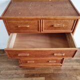 Woven Wicker Chest of Drawers