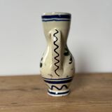 Small Korond style ceramic pitcher with floral motifs