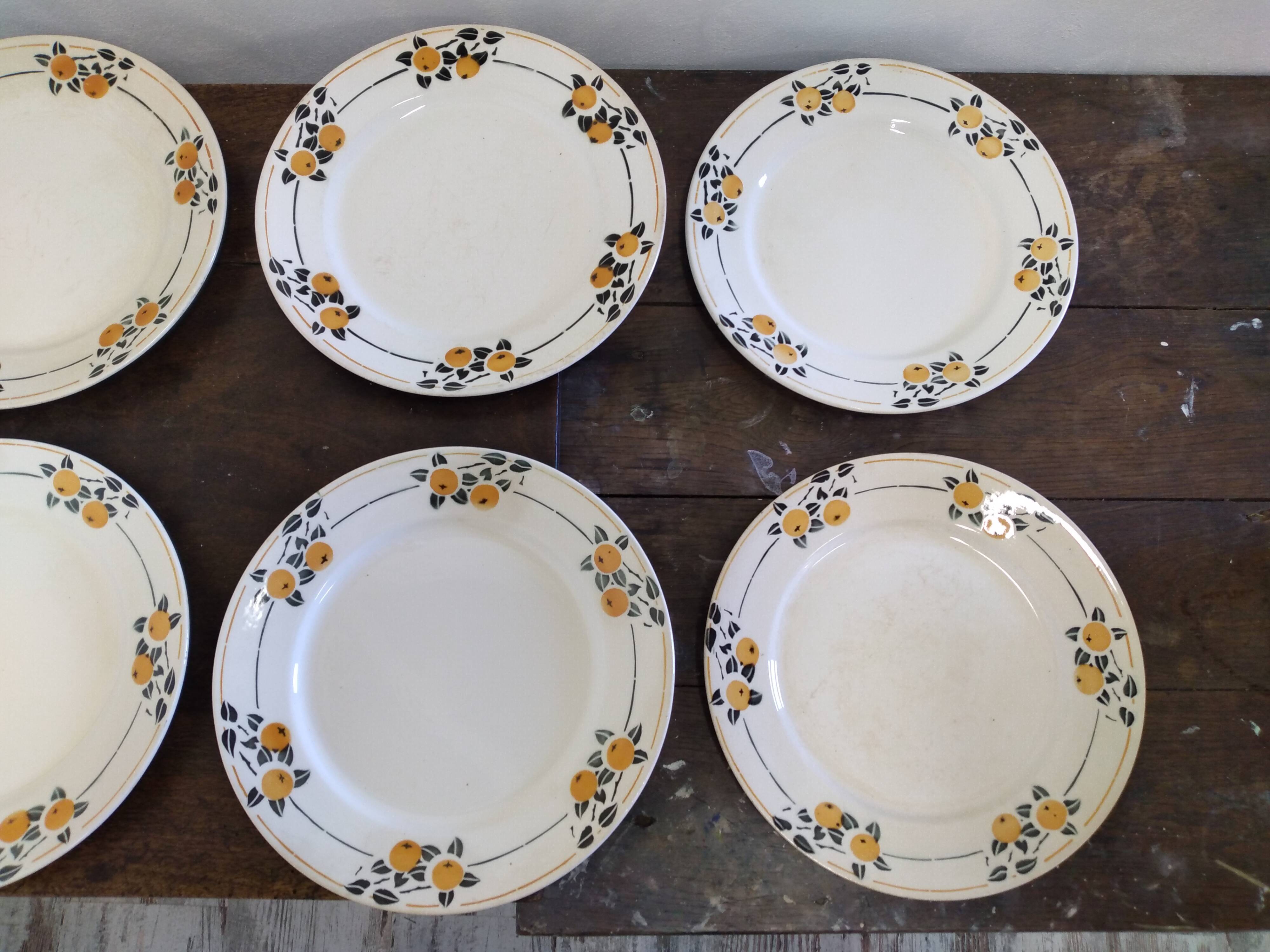 8 flat plates Badonviller Madeleine