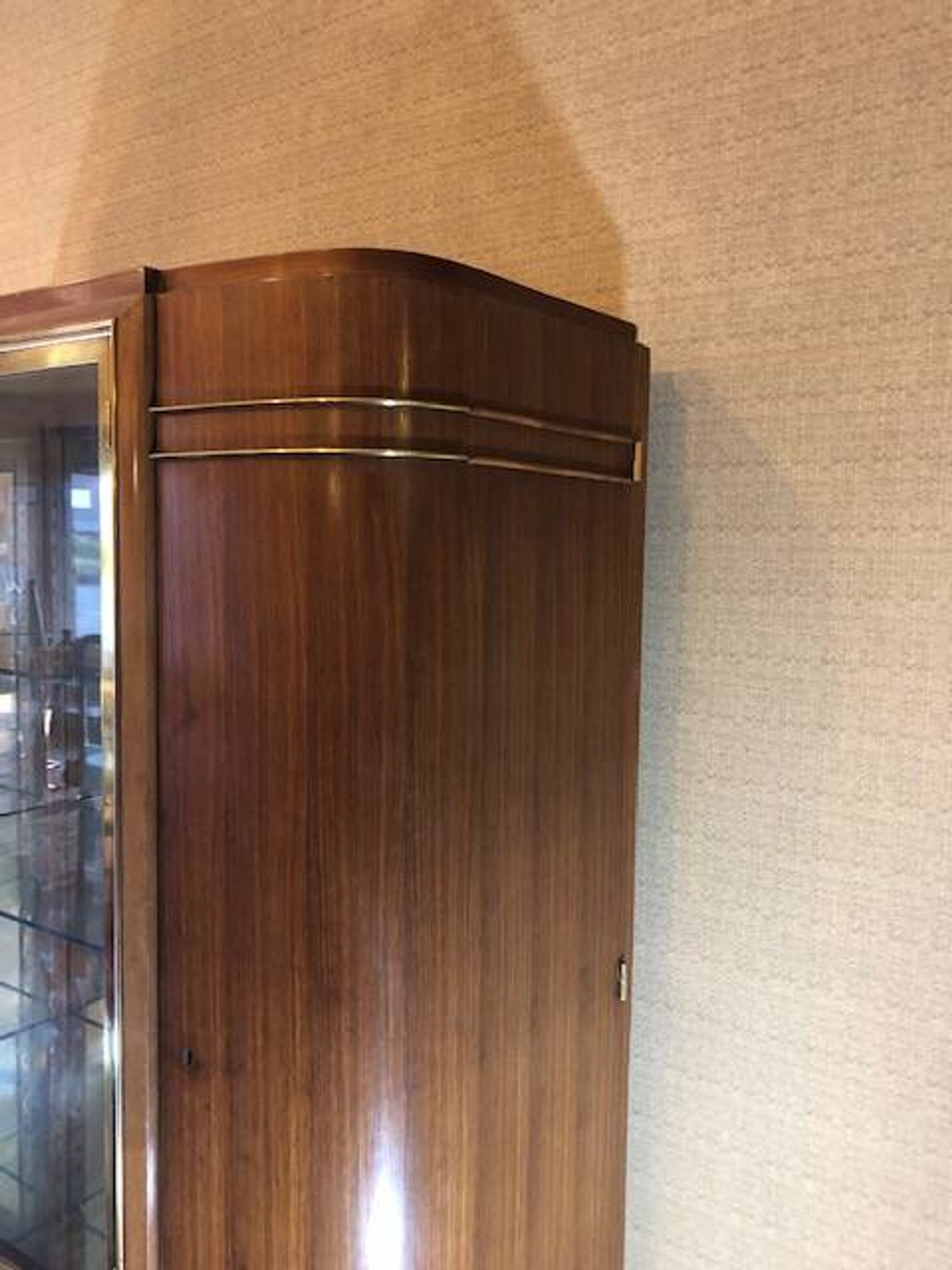 1940s silver display cabinet