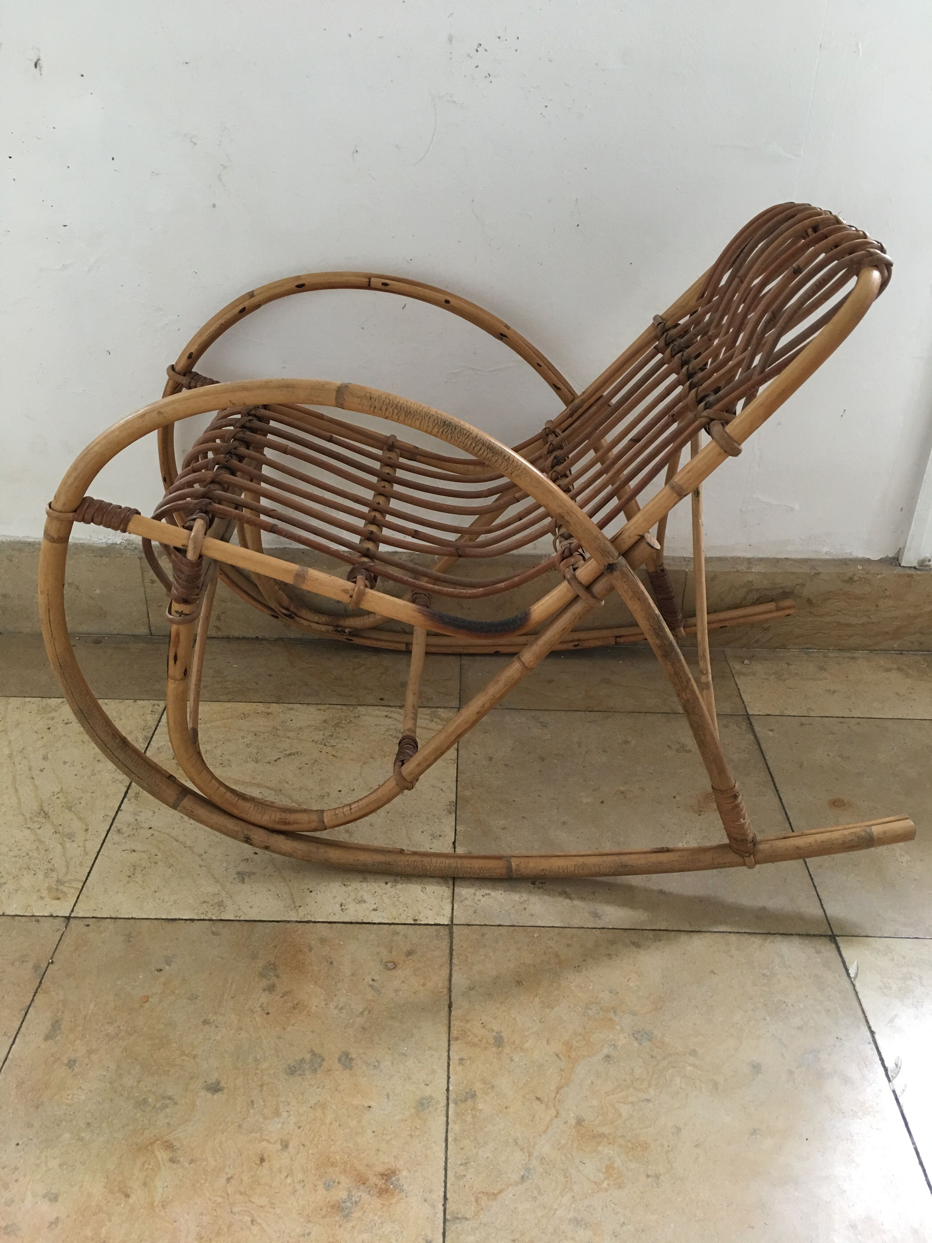 Rocking child rattan