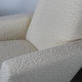 Pair of 1960s wool loop armchairs