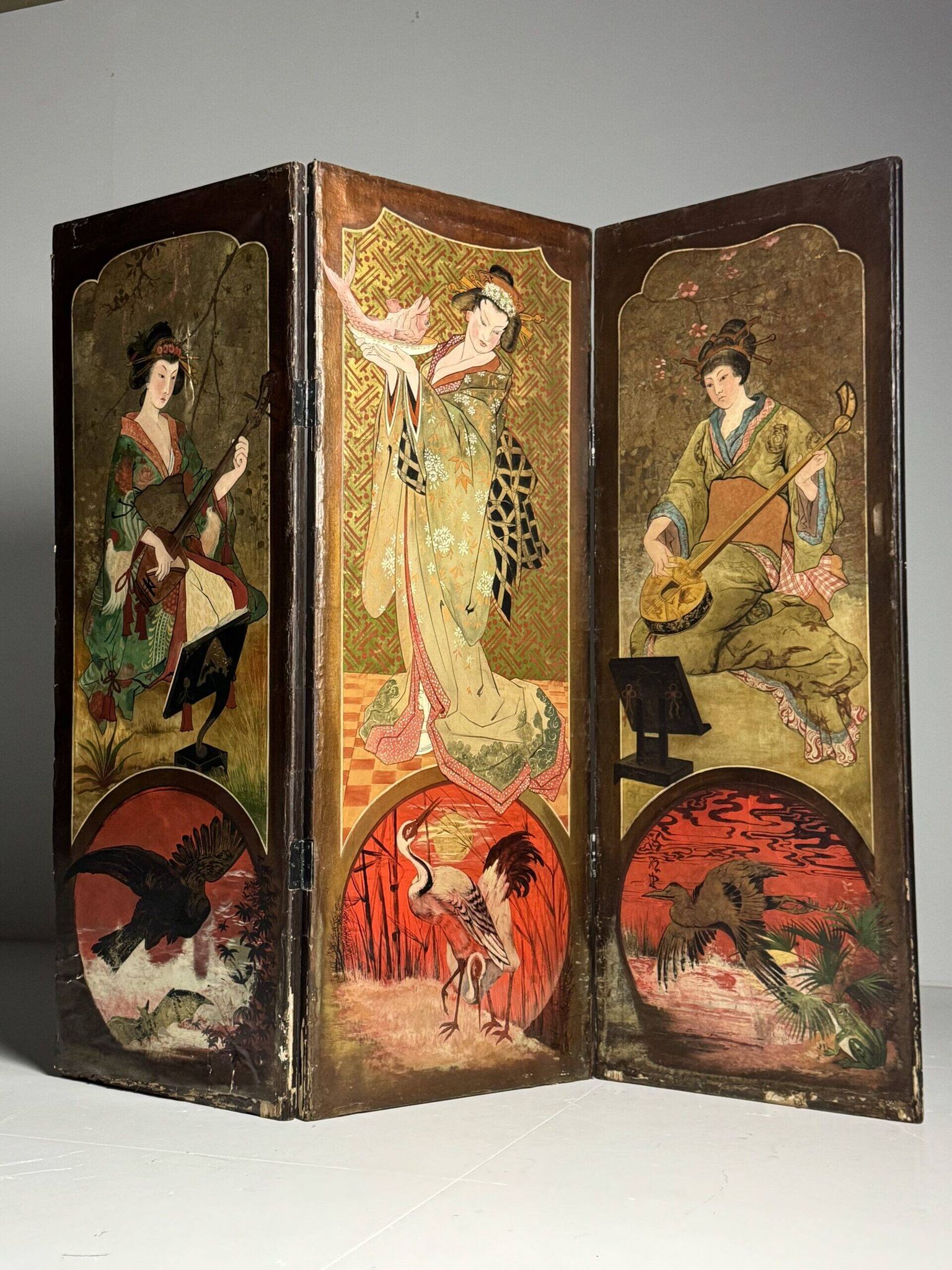 Paravent antique Art nouveau
