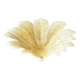 Venetian Amber ” Leaves Graniglia” Murano Glass Flush Mount