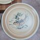 Set of 5 vintage Granville plates, fish design.