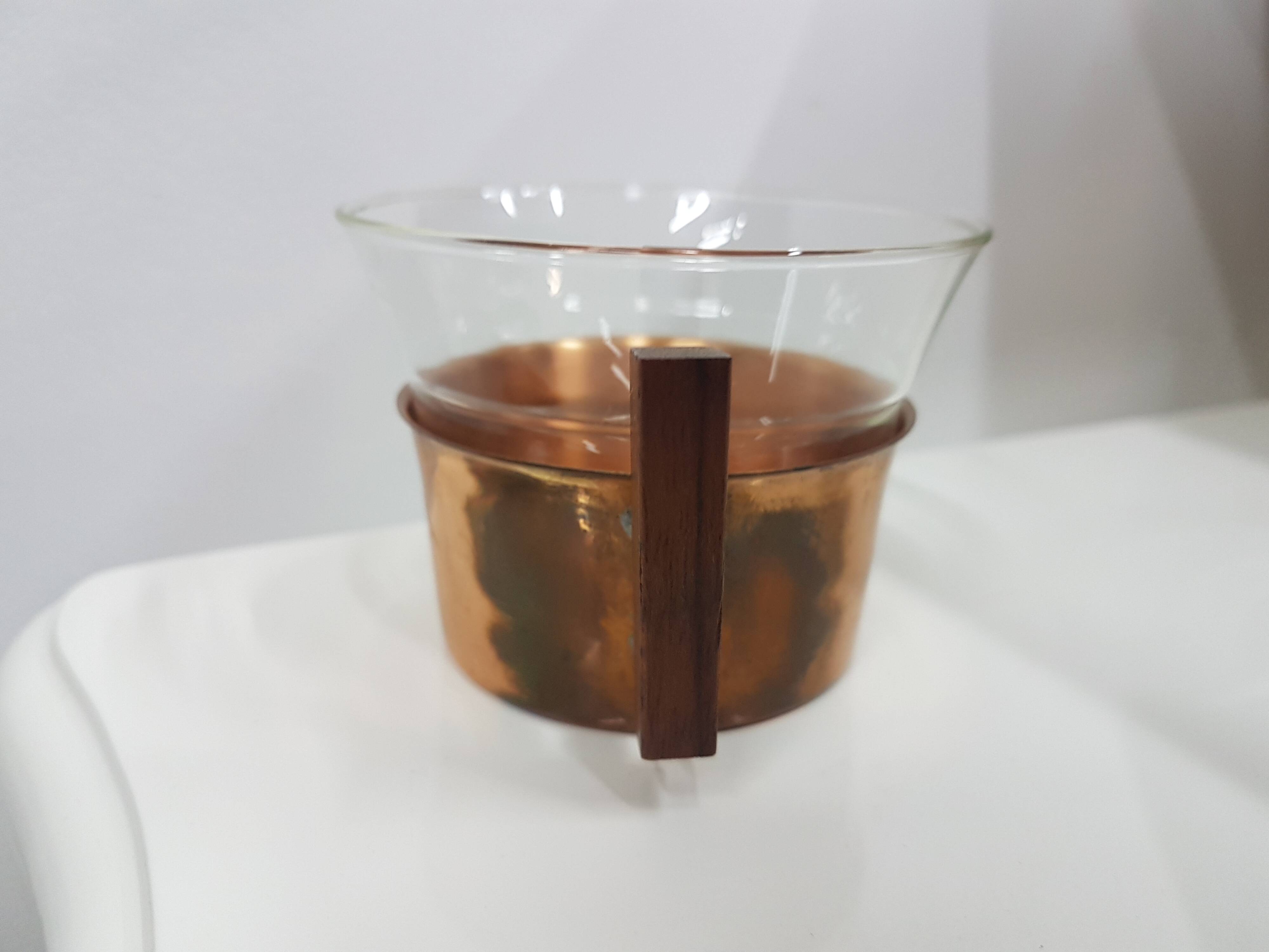 Set of glasses with a tray, Schott Mainz, Jenaer Glas, Germany, 1960s.