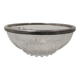 Crystal bowl with a rim