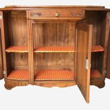 Low art nouveau sideboard in walnut