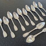 Charles Salomon Mahler (1824-1841) - Set of 12 table spoons - In solid silver 950/1000
